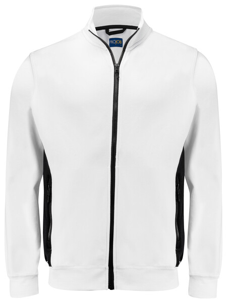 2129 Sweatshirt Full Zip White 4XL