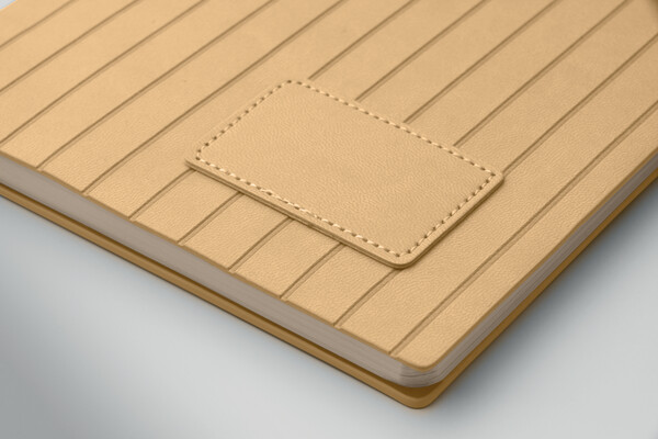 A5 notebook in smokey PU Tintray - Beige