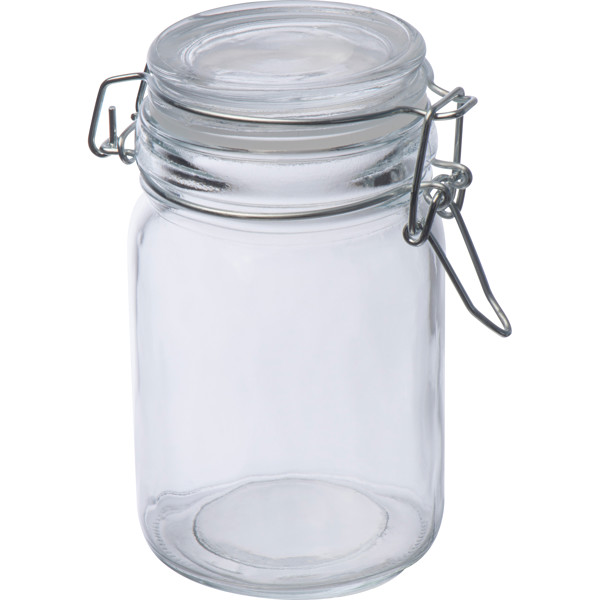 Lockable storage jar, 200 ml BROOKE - Transparent
