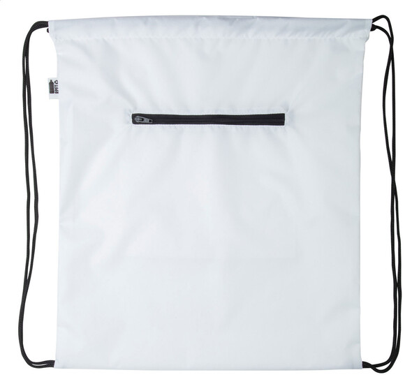 Sac piscine CreaDraw Zip RPET - Noir / Blanc