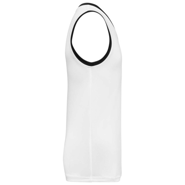 Men's Basketball Jersey - White / Black / M