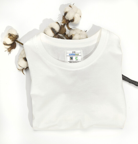 Cottover Gots T-shirt Lady white XL