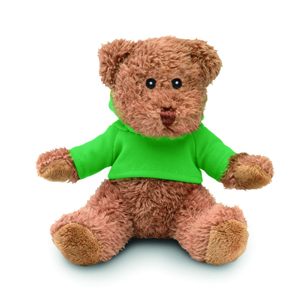 Ours en peluche avec t-shirt Johnny - Vert