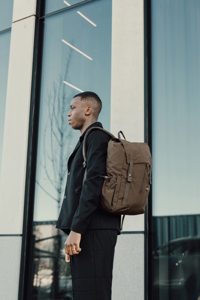 Batoh Urban KENTO z RCS recykl. nylonu - Hnědá