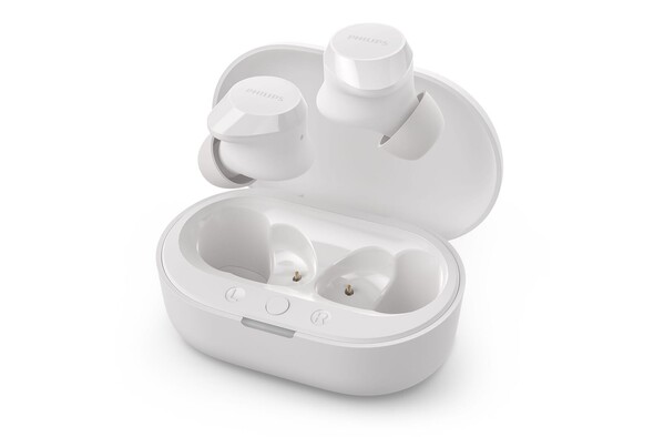 Philips TAT1209 earbuds, 10 mm drivers, 18h playtime - White