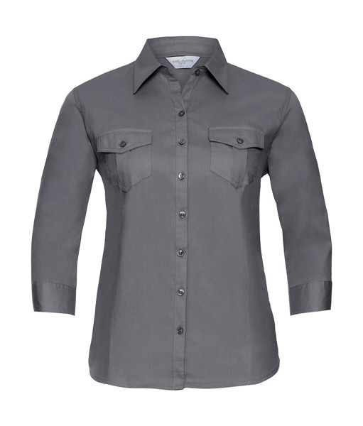 Ladies' Roll 3 / 4 Sleeve Shirt - White / 2XL (44)