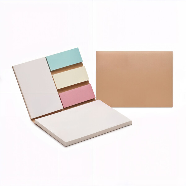 Recycled paper soft cover memo pad (EU made) - Full colour