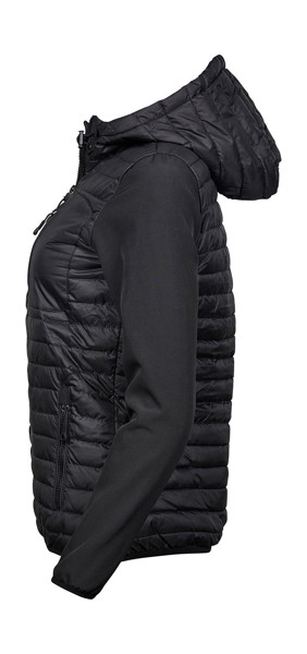 Ladies' Hooded Crossover Jacket - Black / M