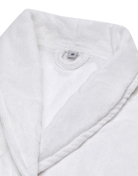 Como Velours Bath Robe - White / 2XL