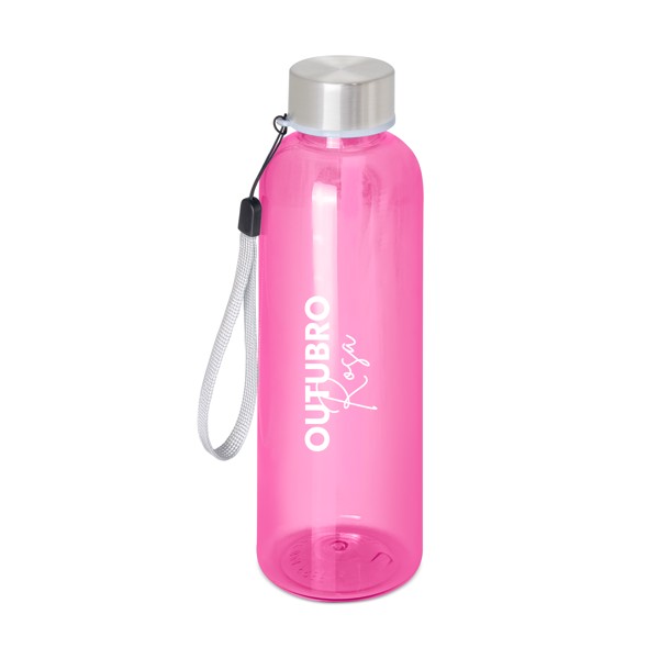 Garrafa 500 ml - Rosa + impressão