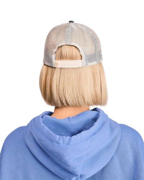 Sunwashed Trucker Cap - Black / Tan