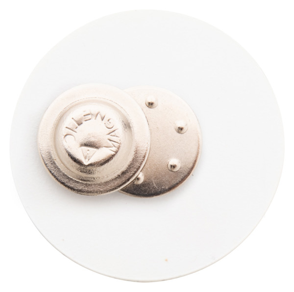 Magnetic Badge DomeBadge - White