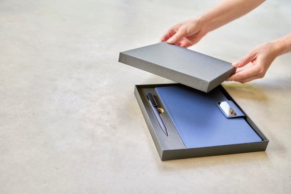 Kantoorcadeauset Roan | Gerecycled - zwart