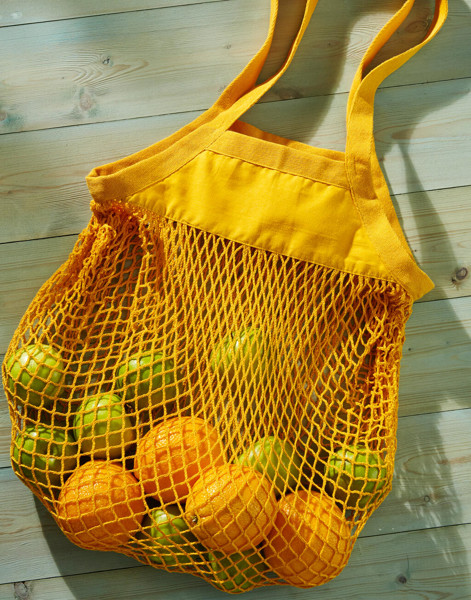 Organic Cotton Mesh Grocery Bag - Amber / ONE SIZE