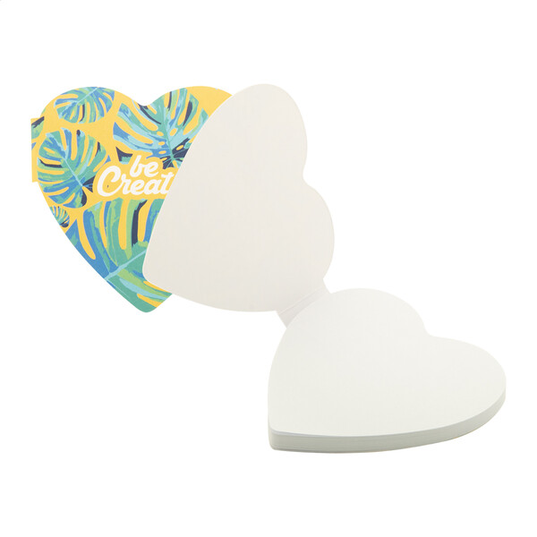Bloc-notes autocollant personnalisé CreaStick Heart