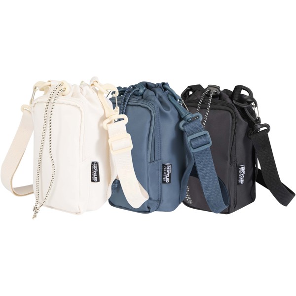 Trip Aware™ Recycelte Reisetasche für Flaschen 2 L - schwarz