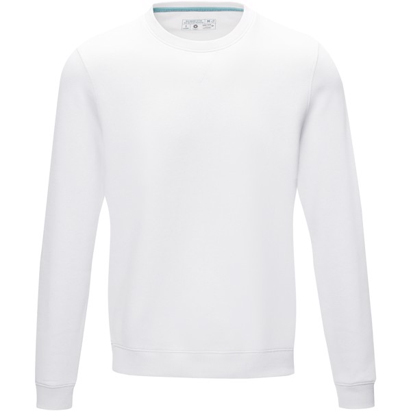 Jasper Pullover mit Rundhalsausschnitt aus Bio-Material für Herren - weiss / S