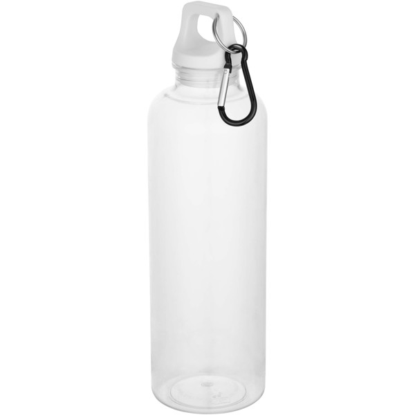 Oregon 750 ml RCS-zertifizierte Trinkflasche aus recyceltem Kunststoff mit Karabinerhaken - weiss