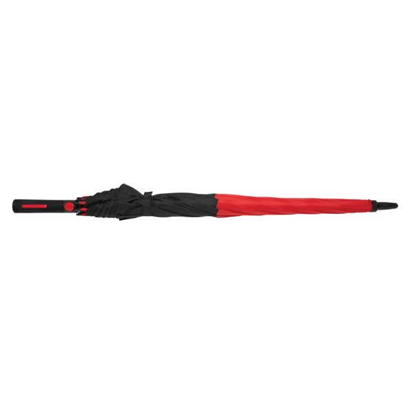 Parapluie tempête 27" en rPET ouverture auto Impact AWARE™ - Rouge