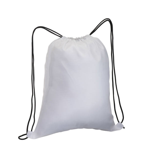 210T Rpet Drawstring Bag - White