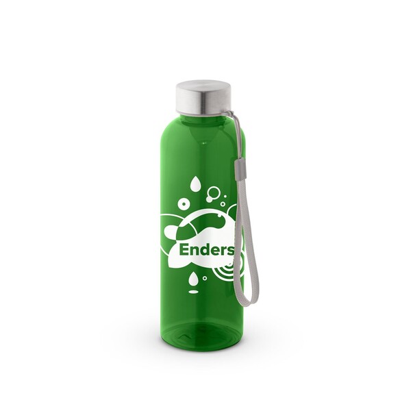 ENDERS M. Recyklovaného PET (100% rPET) láhev s lesklým průsvitným povrchem 600 ml - Zelená
