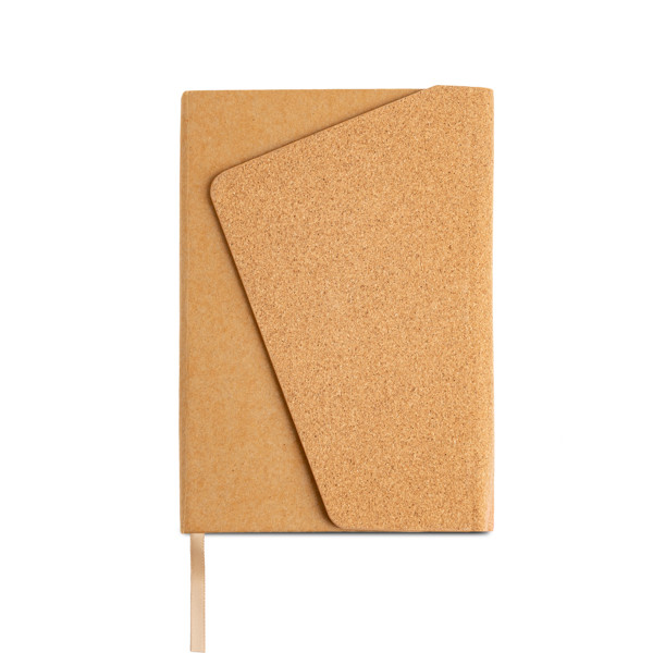Carnet A5 Avec Couverture En Kraft Et Liège Avec Fermeture Magnétique