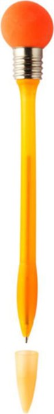 Stylo bille lumineux en plastique Emma - Orange