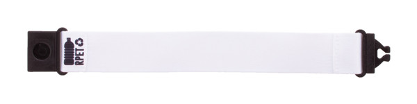 Mojo RPET bracelet, recycled polyester - White