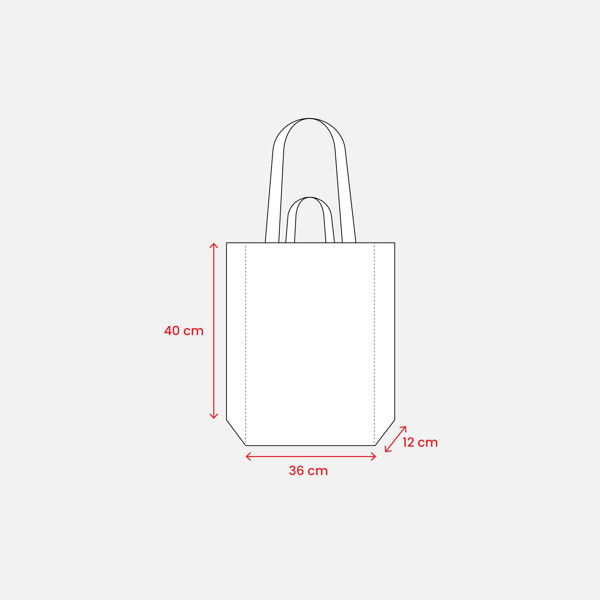 220 G/M2 Cotton Gusseted Shopper With Double Handles