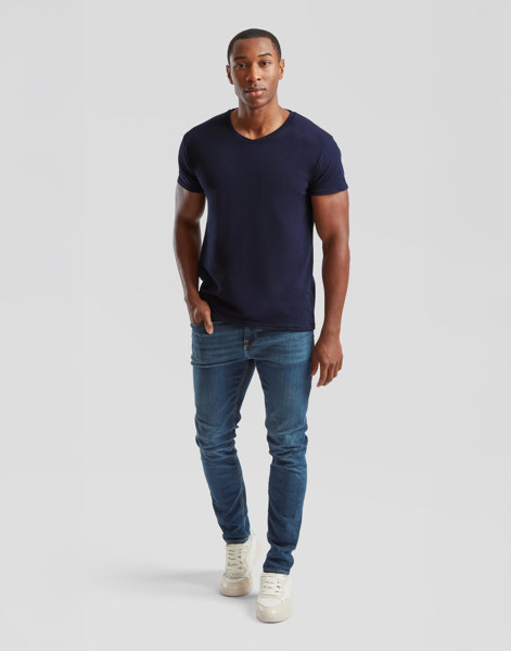 Iconic 150 V Neck T - White / 2XL
