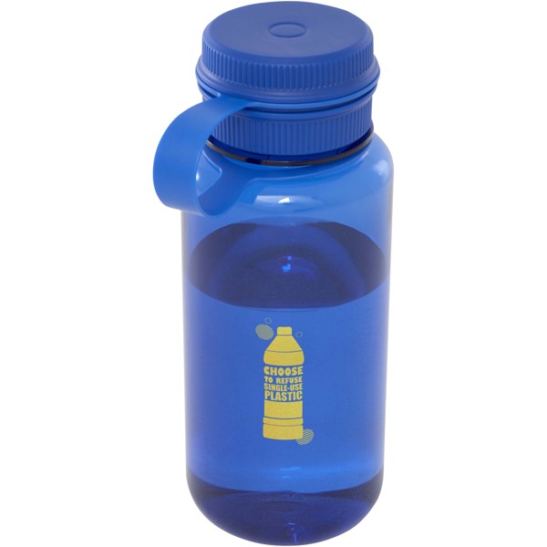 Bouteille sport Ryder de 900 ml en RPET certifié RCS avec couvercle multifonctions - Bleu royal