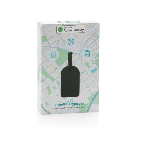 Globetrack RCSrPolyester luggage tag with worldwide locating