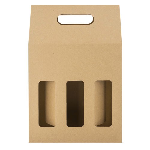 CARDBOARD BOX 3 BOTTLES "TREVISO"
