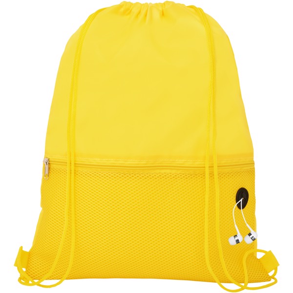 Zaino Oriole in mesh con cordoncino - 5L - Giallo