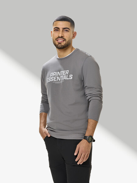 Printer Heavier Pro L/S T-shirt white 3XL