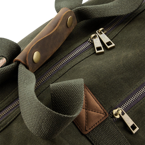 Heritage Waxed Canvas Holdall - Black / ONE SIZE