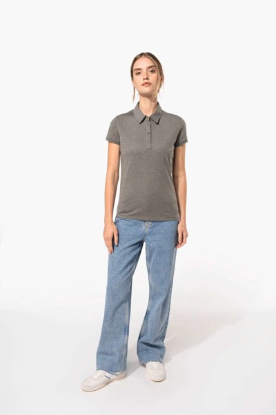 Ladies' Short Sleeved Jersey Polo Shirt - Light Royal Blue / XS
