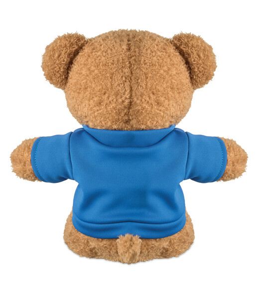 Peluche Ourson t-shirt 23cm Jackie - Bleu