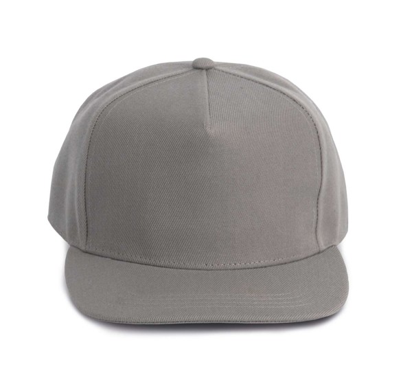 Snapback Cap - 5 Panels - White / White