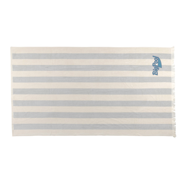Ukiyo Yukari beach towel recycled cotton 100x180cm - Grey