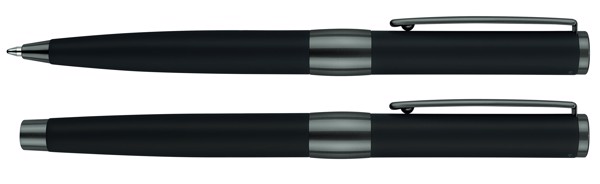 Senator® Line Set Ball Pen And Fountain Pen With Case - Black