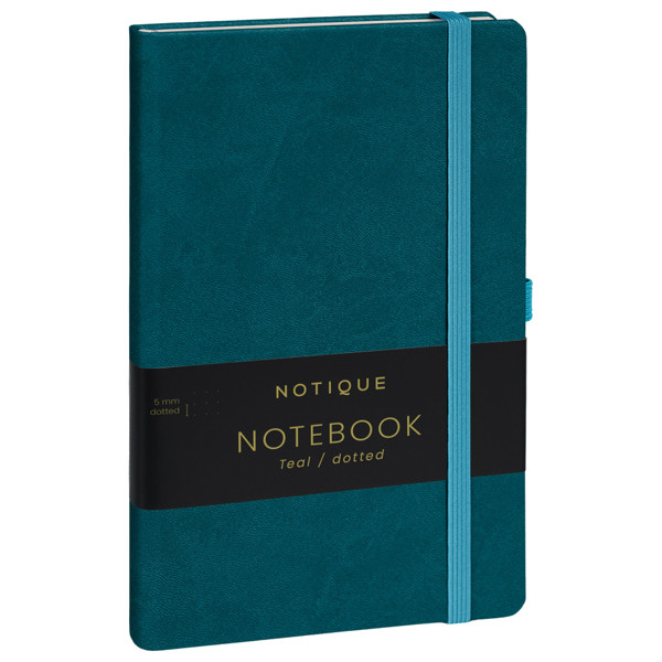 Notique Notes Tyrkysový, Tečkovaný, 13 x 21 cm