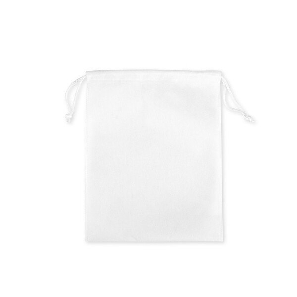 GIFT BAG M. Středně velká netkaná taška (60 g/m²) tepelně svařená - Bílá