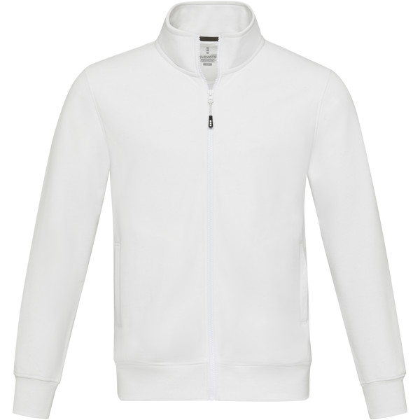 Camisola com fecho de correr comprido reciclada unissexo "Aware™ Galena" - Branco / L