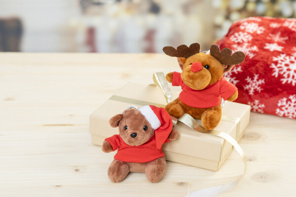 Plüsch-Weihnachtsrentier-Schlüsselanhänger Julren