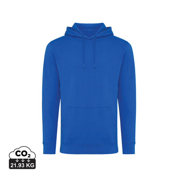 Iqoniq Jasper pulover s kapuco, 50 % recikliran bombaž, 340 g/m² - Kraljeva modra / XS
