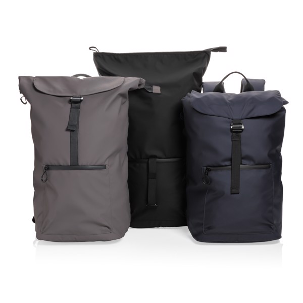 Sac à dos ordinateur 15,6" en rPET déperlant Impact AWARE™ - Bleu Marine