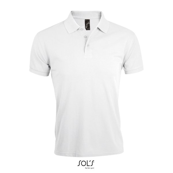 PRIME MEN POLYCOTTON POLO - White / L