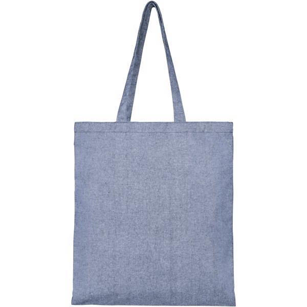 Pheebs 210 g/m² recycled tote bag 7L - Heather Blue