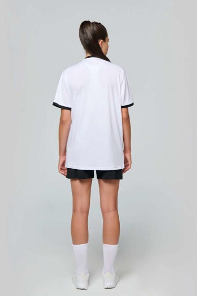 Dres kratkih rukava za odrasle - Bijela / Crna / M